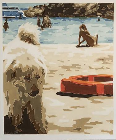 Print of Beach Paintings by Varvara Varvara
