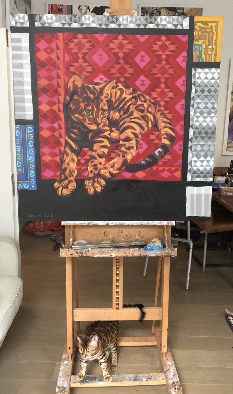 Original Cats Painting by Varvara Varvara