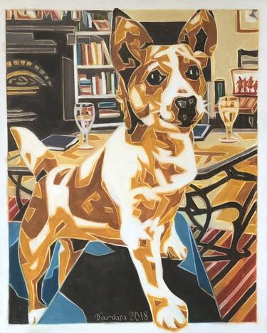 Print of Dogs Paintings by Varvara Varvara