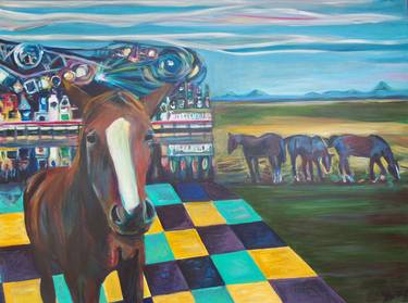 Saatchi Art Artist Shreya Soni; Paintings, “Horse at Disco” #art