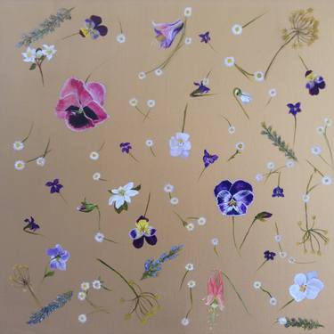 Original Fine Art Floral Paintings by Anita Pollinger-Jones