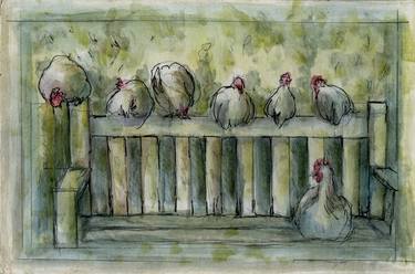 A Huddle of Chickens. thumb