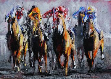 Print of Horse Paintings by Nikoletta Antonopoulou