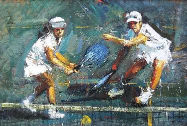 Original Expressionism Sport Painting by Nikoletta Antonopoulou