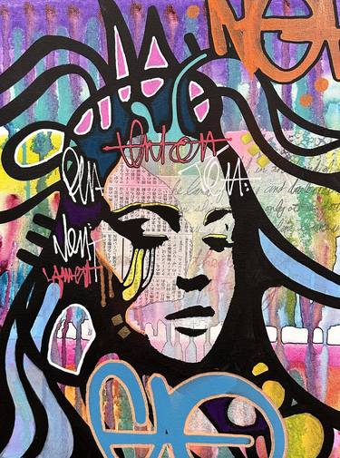 Original Contemporary Women Paintings by AURA xDR