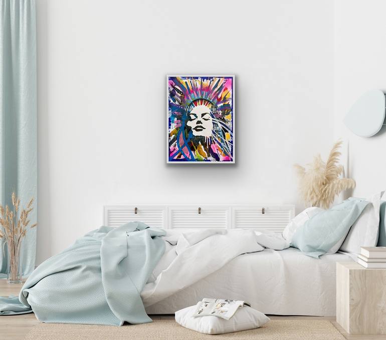 Original Contemporary Women Painting by AURA xDR