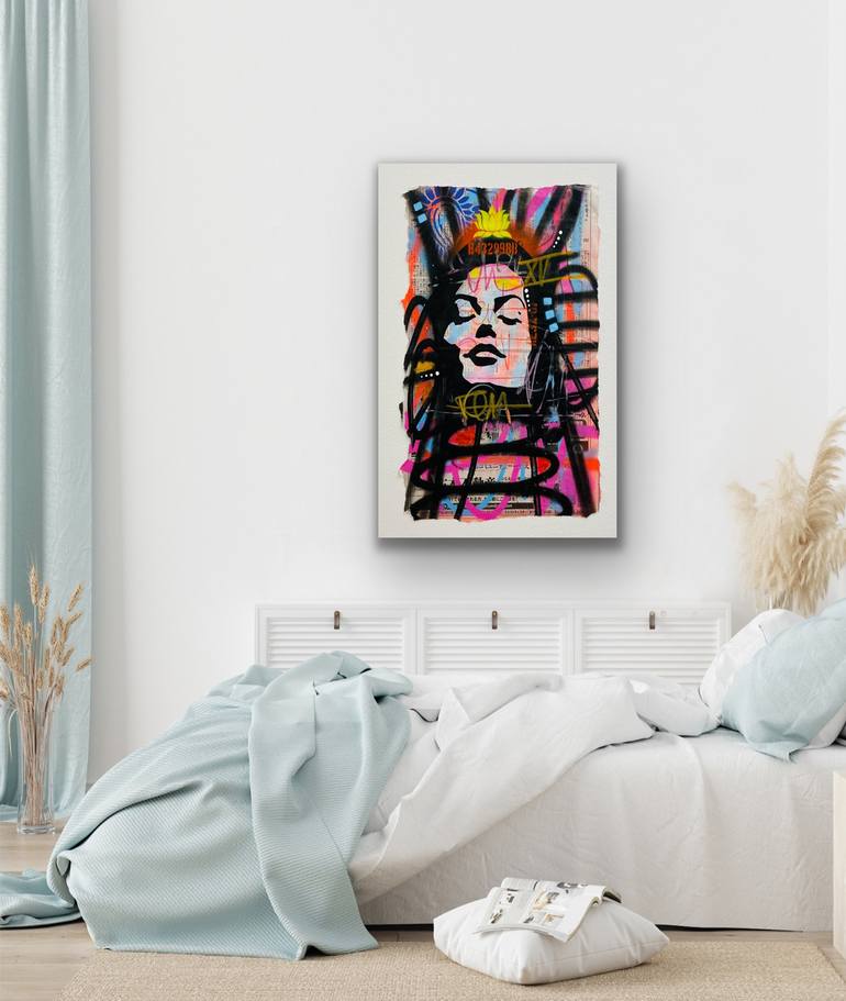 Original Contemporary Women Painting by AURA xDR