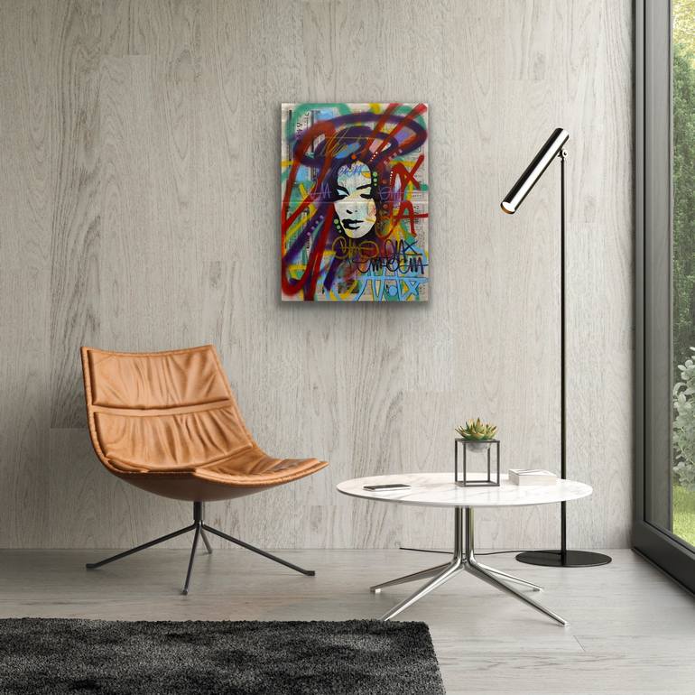 Original Contemporary Women Painting by AURA xDR