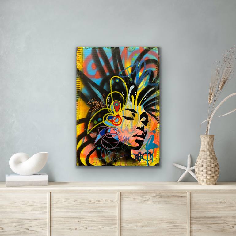 Original Contemporary Women Painting by Aura Xdr
