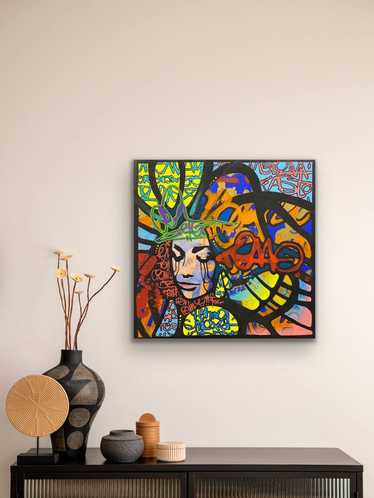 Original Contemporary Women Painting by AURA xDR