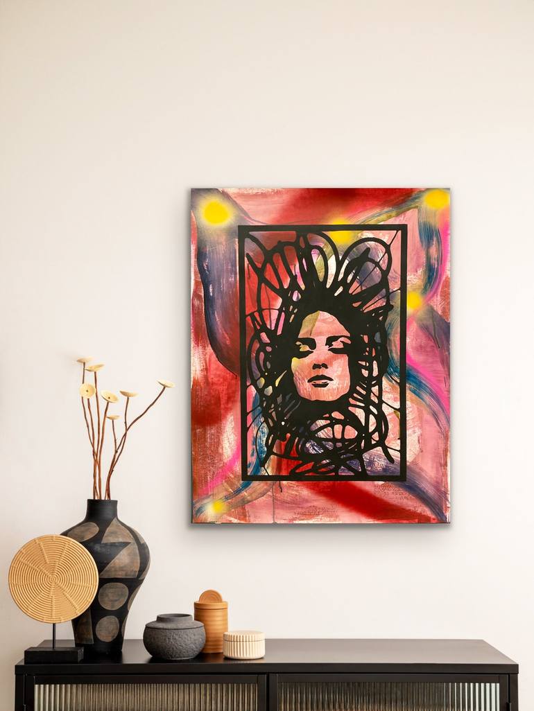 Original Contemporary Women Painting by AURA xDR