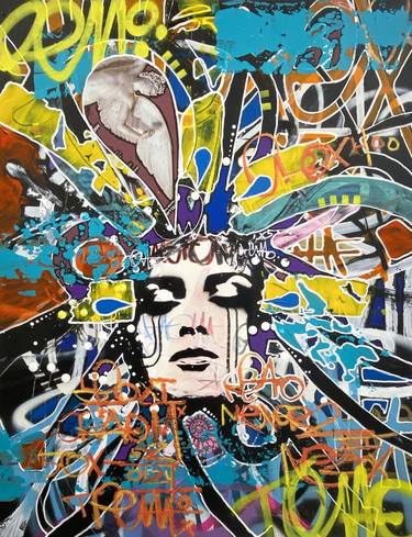 Original Street Art Graffiti Paintings by AURA xDR