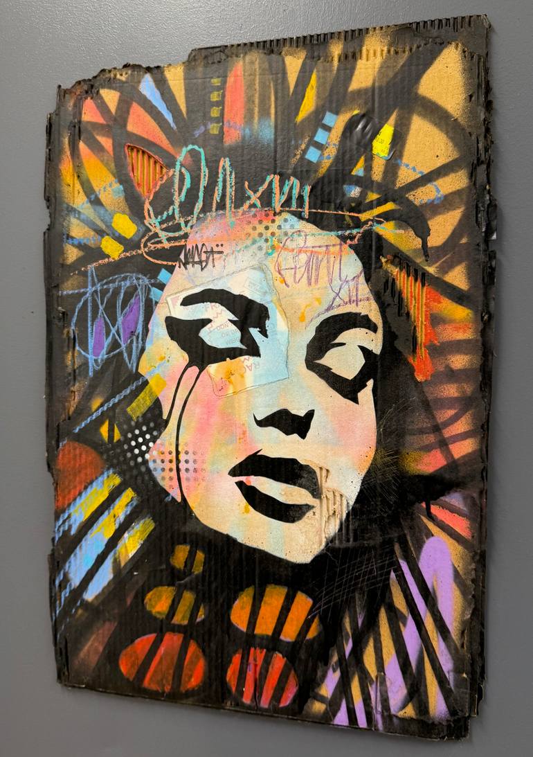 Original Abstract Expressionism Women Painting by Aura Xdr