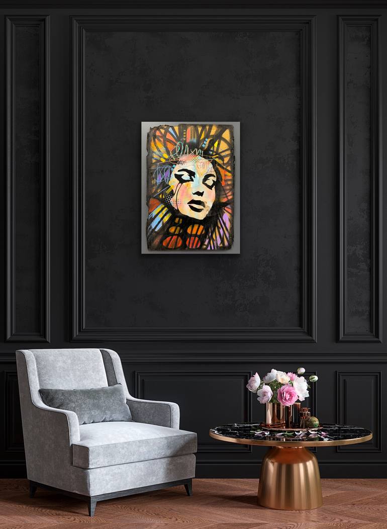Original Abstract Expressionism Women Painting by Aura Xdr