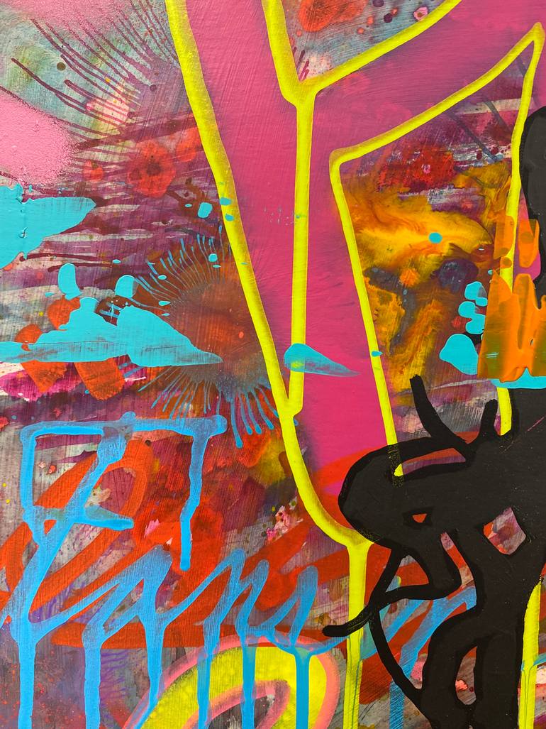 Original Abstract Expressionism Women Painting by Aura Xdr