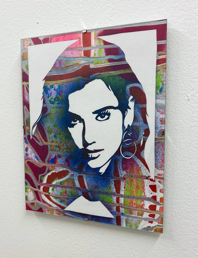 Original Street Art Women Painting by Aura Xdr