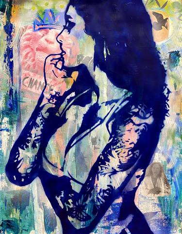 Original Street Art Women Paintings by Dean Russo