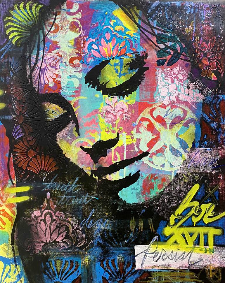 Original Portraiture Women Paintings by Aura Xdr