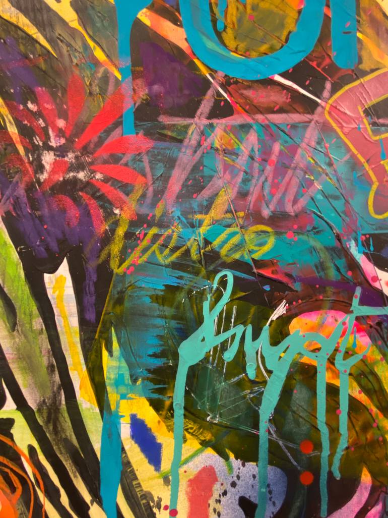 Original Abstract Expressionism Women Painting by Aura Xdr