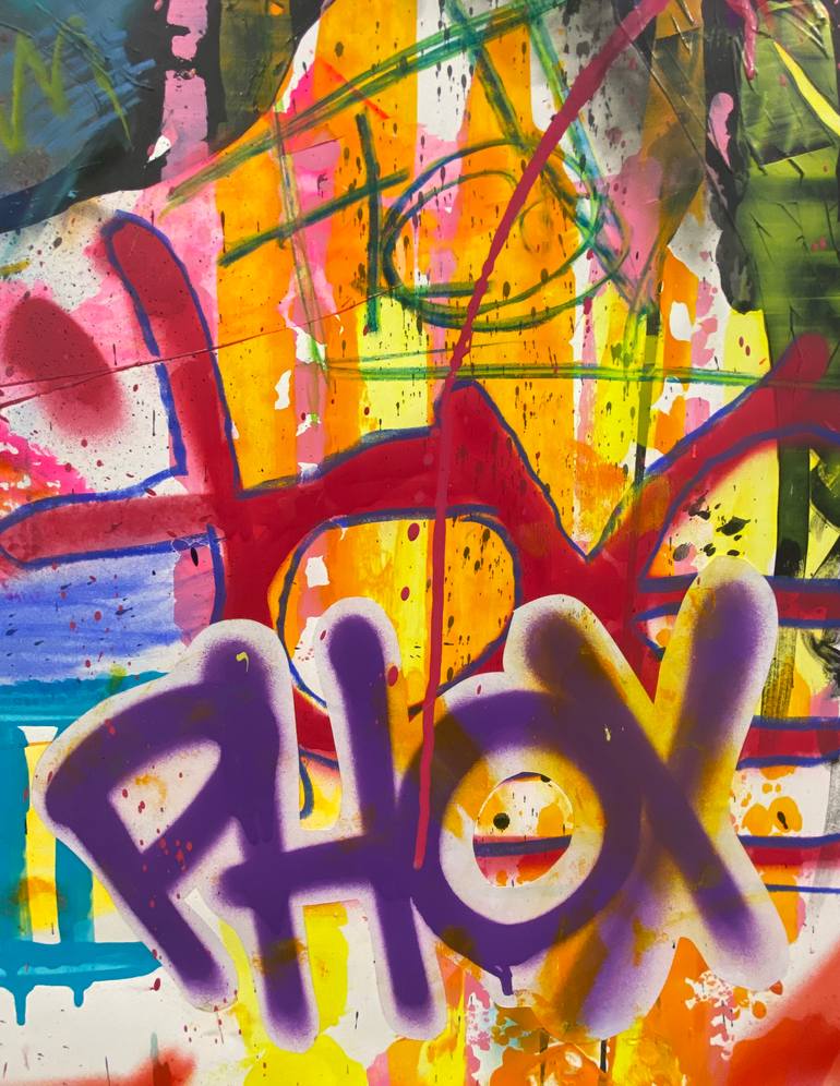 Original Abstract Expressionism Women Painting by Aura Xdr