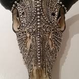 Embellished tribal deer skull by Minky Arts