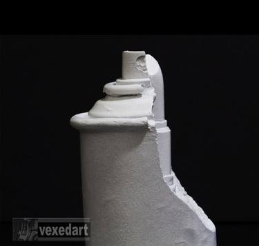 Lipstick Spray Can : Stone cast sculpture : open edition thumb