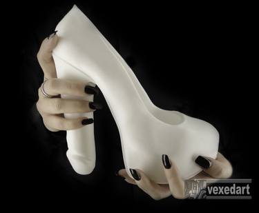 Fuk-Shu : 100% Silicone Sculpture : high heel erotic art by Vedi Djokich thumb