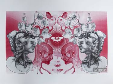 Wall Art | Screen Print Art | Chattering Teeth | Silkscreen Art | Hand Pulled Print - Limited Edition 1 of 30 thumb
