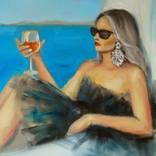 Aperol in greek blue by Anna Zawadzka Dziuda