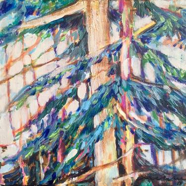 Print of Abstract Expressionism Tree Paintings by Melike Cagici