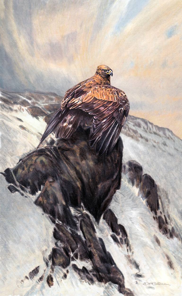 the king of birds painting by dennis mccallum saatchi art the king of birds