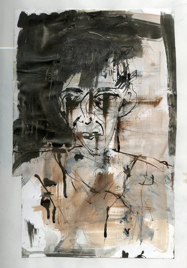 Original Figurative Men Drawings by Lorraine Bacchus