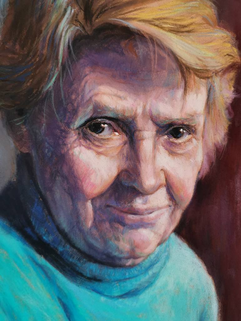 Original Portraiture People Painting by Klara Arnaudova