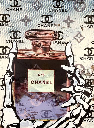 Copy of Chanel Number 5 Perfume Disaster #01 - original painting on 300gsm Italian paper thumb