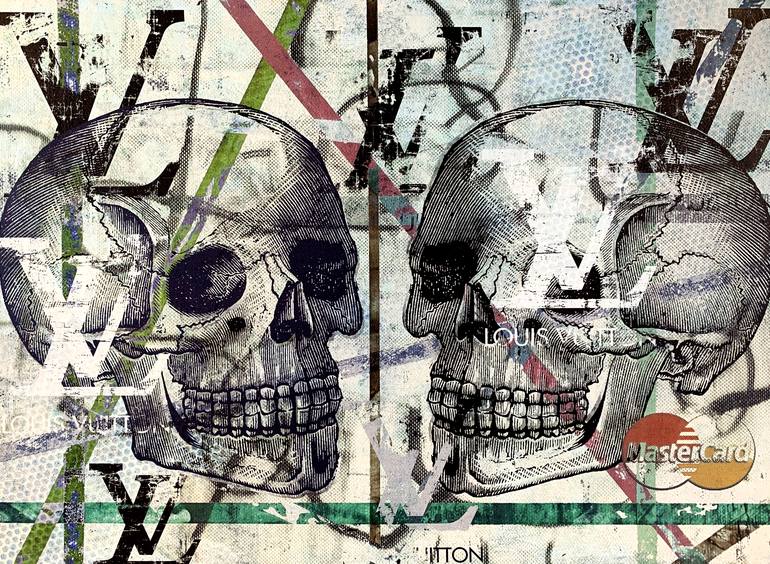 "Double Skull Disaster #10" - original artwork on 300gsm Italian paper - Print