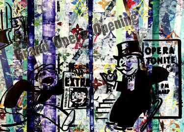 "Monopoly Opera Night Disaster" - original artwork on 300gsm Italian paper thumb