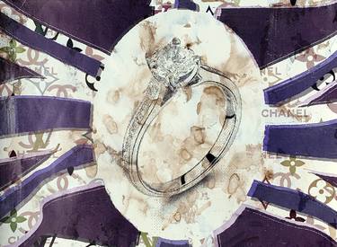"God Save The Diamond Ring" - original artwork on 300gsm Italian paper thumb