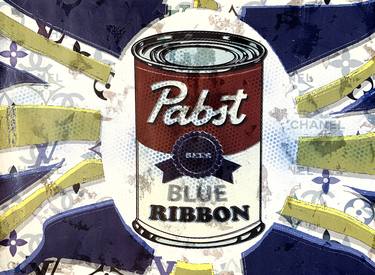 "God Save The Pabst Blue Ribbon" - original artwork on 300gsm Italian paper thumb