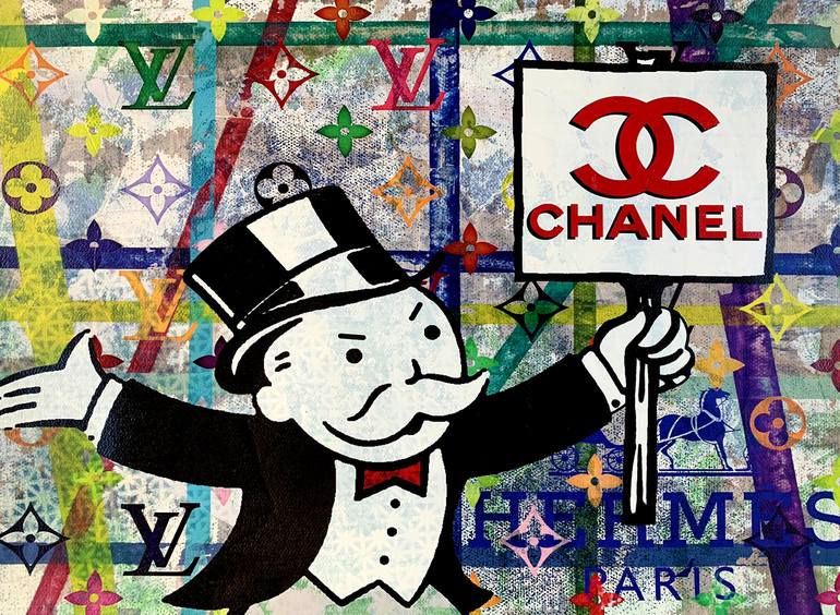 Monopoly Chanel Disaster #02 - original artwork on 300gsm Italian paper  Painting by Taylor Smith