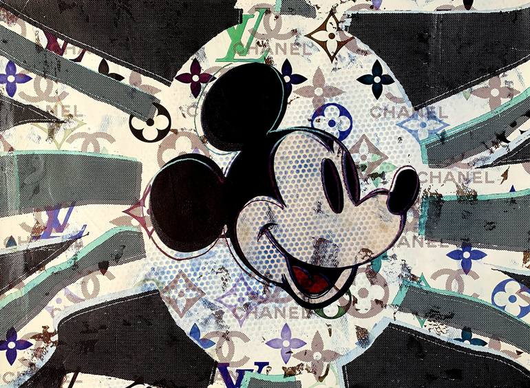 Fashion Mickey / Mickey print / Graffiti / Canvas Wall Art /Pop art/ Street  art / Louis vuitton