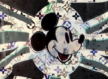 "God Save Mickey Mouse in Green" - original artwork on 300gsm Italian paper thumb
