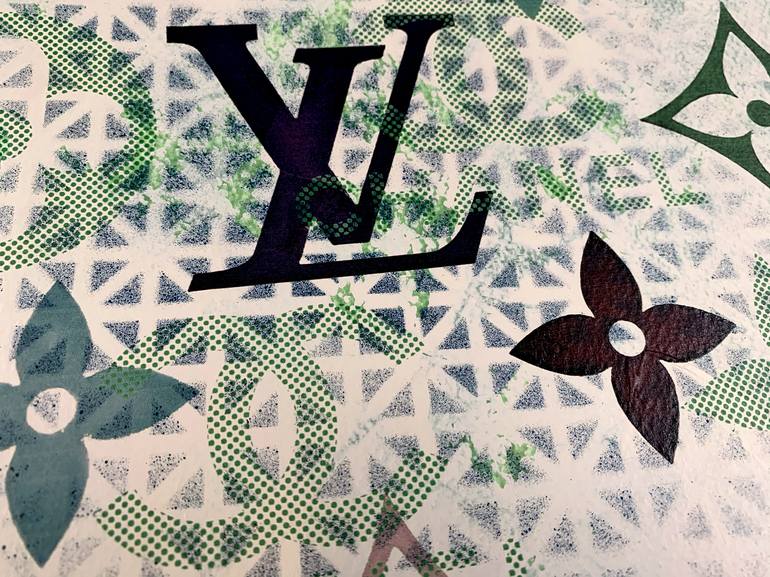 Louis Vuitton Cake Print Airbrushed On With A Stencil Top And