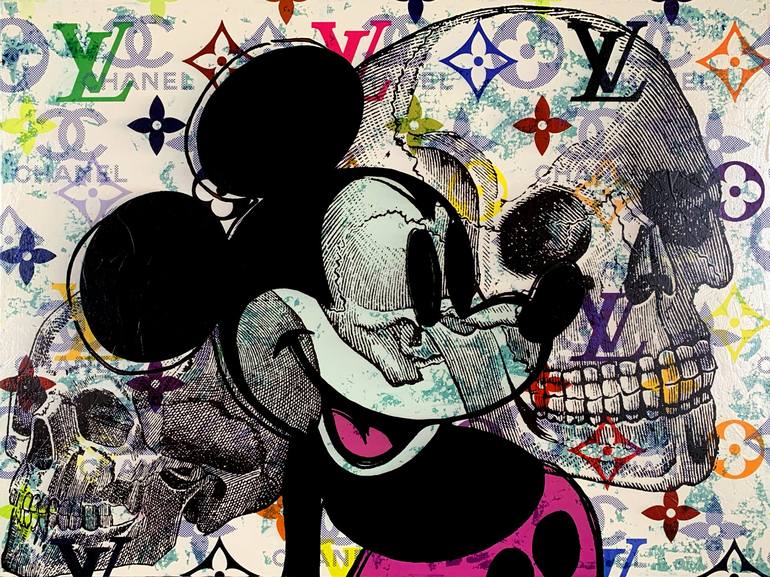 Mickey Mouse Disaster in Magenta [after Andy - original artwork on by Taylor Smith | Art