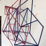 Wood construction, painted in different colours. 2013.