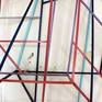 Wood construction, painted in different colours. 2013.