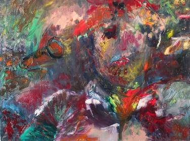 Original Abstract Expressionism Abstract Paintings by Olga Sharp