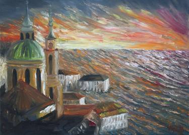 Original Expressionism Landscape Paintings by Olga Sharp