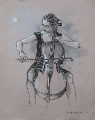 Print of Figurative Performing Arts Drawings by Andre Leonard