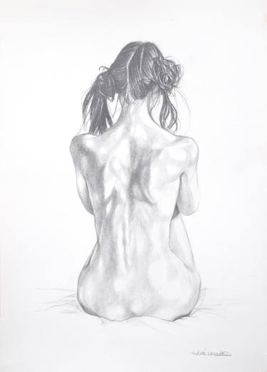 Original Figurative Nude Drawings by Andre Leonard