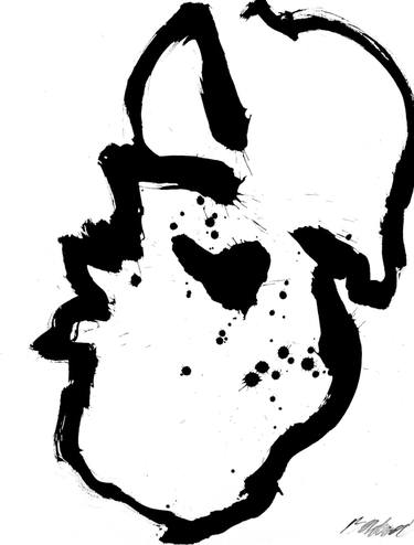 Original Abstract Expressionism Abstract Drawing by Anne Borchardt